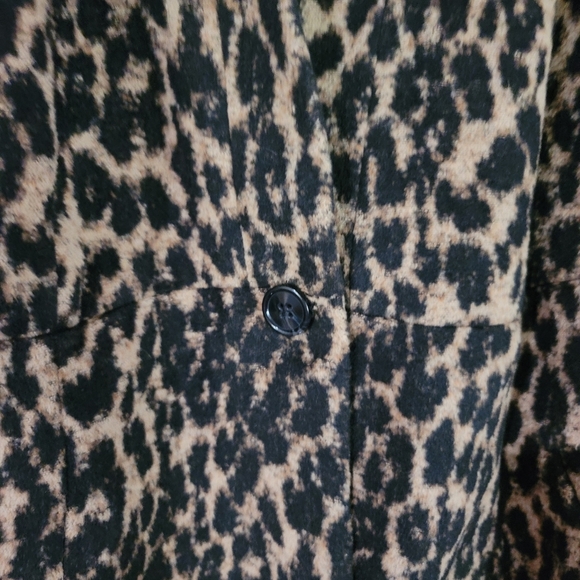 Torrid Leopard Woolen Driving Coat - Picture 7 of 8